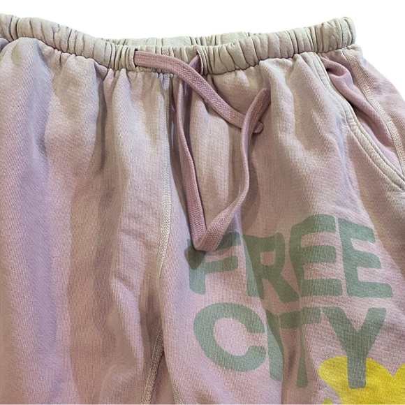 FREECITY Women’s Sunfades Light Purple Joggers w pockets Size Medium - Picture 3 of 8